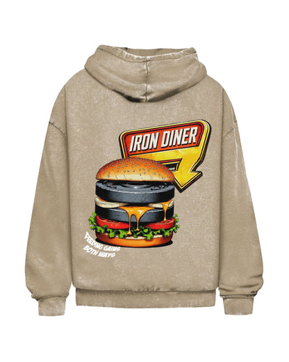 Iron Diner | Oversized washed hoodie