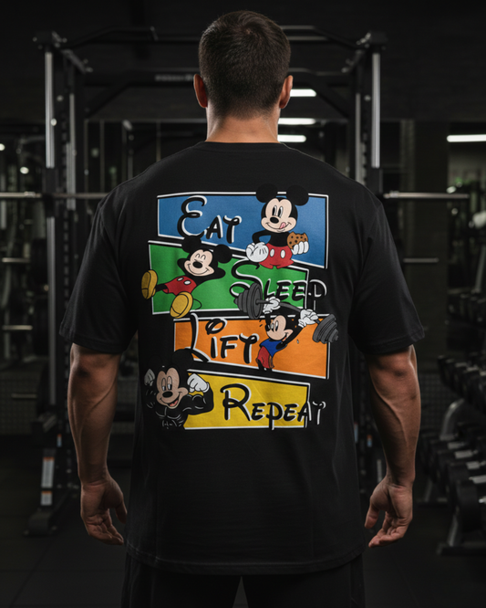 Eat Sleep Lift Repeat 2.0 | Oversized shirt