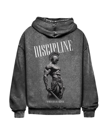 Discipline | Oversized washed hoodie