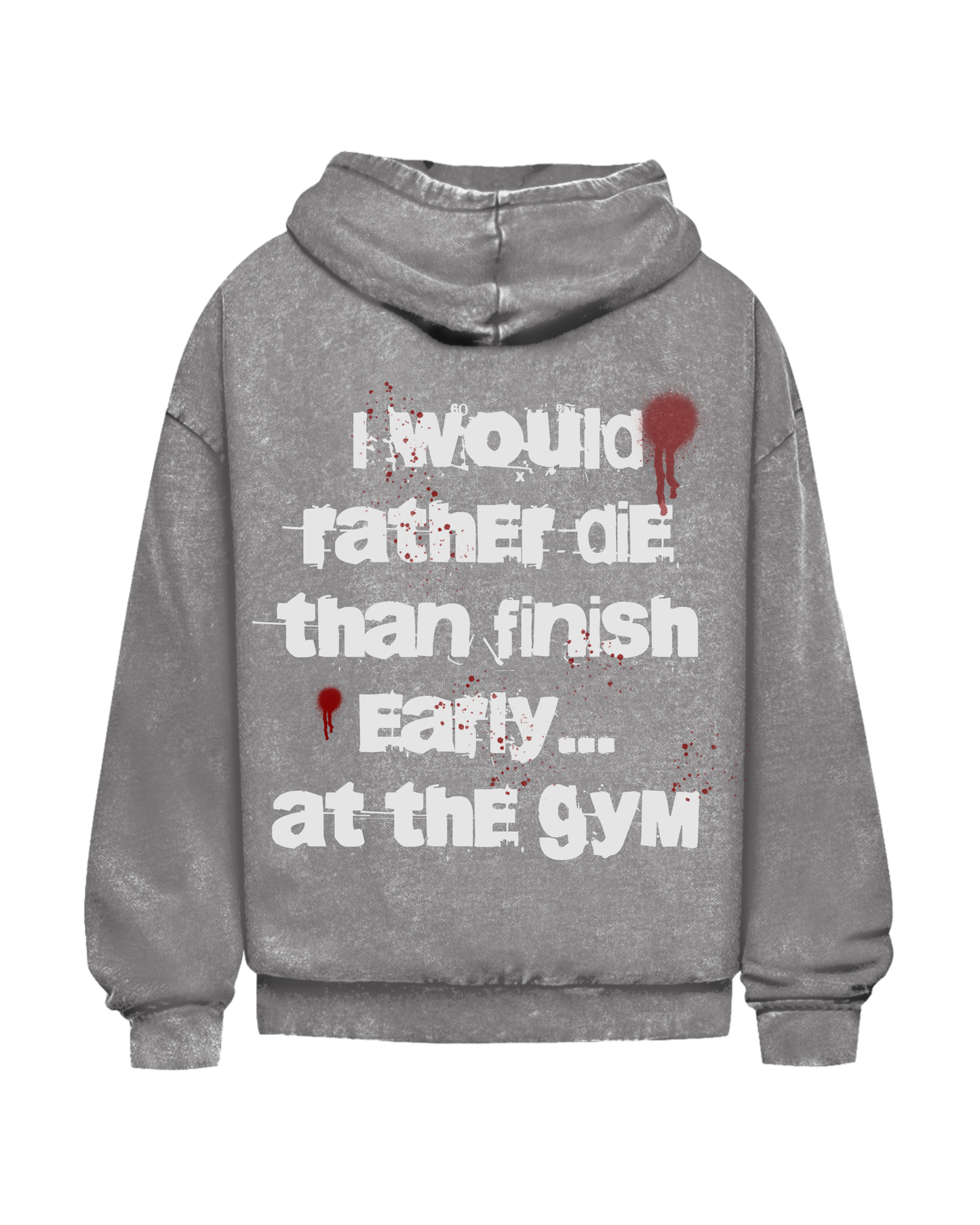 Rather Die | Oversized washed hoodie