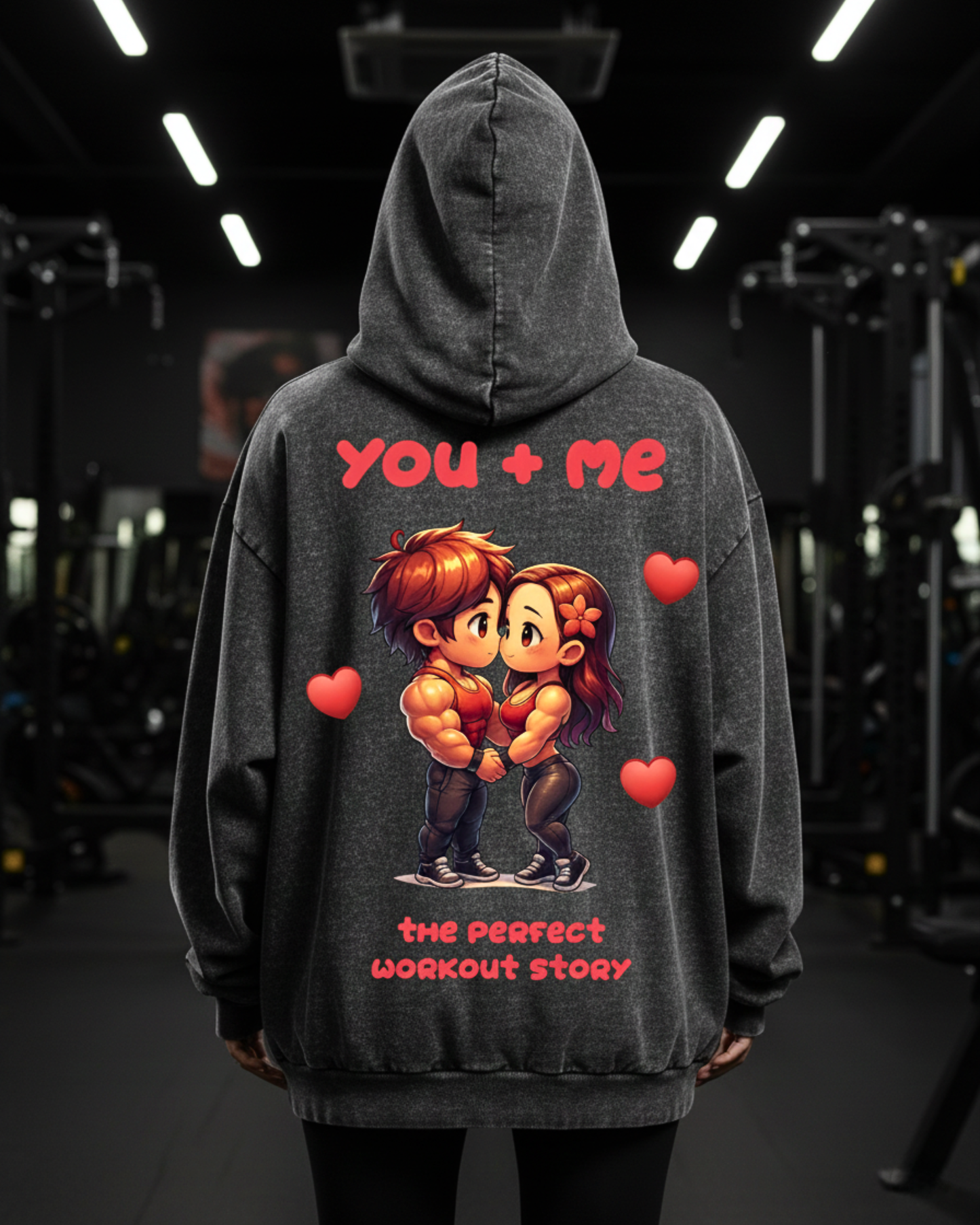 You + Me | Oversized washed hoodie