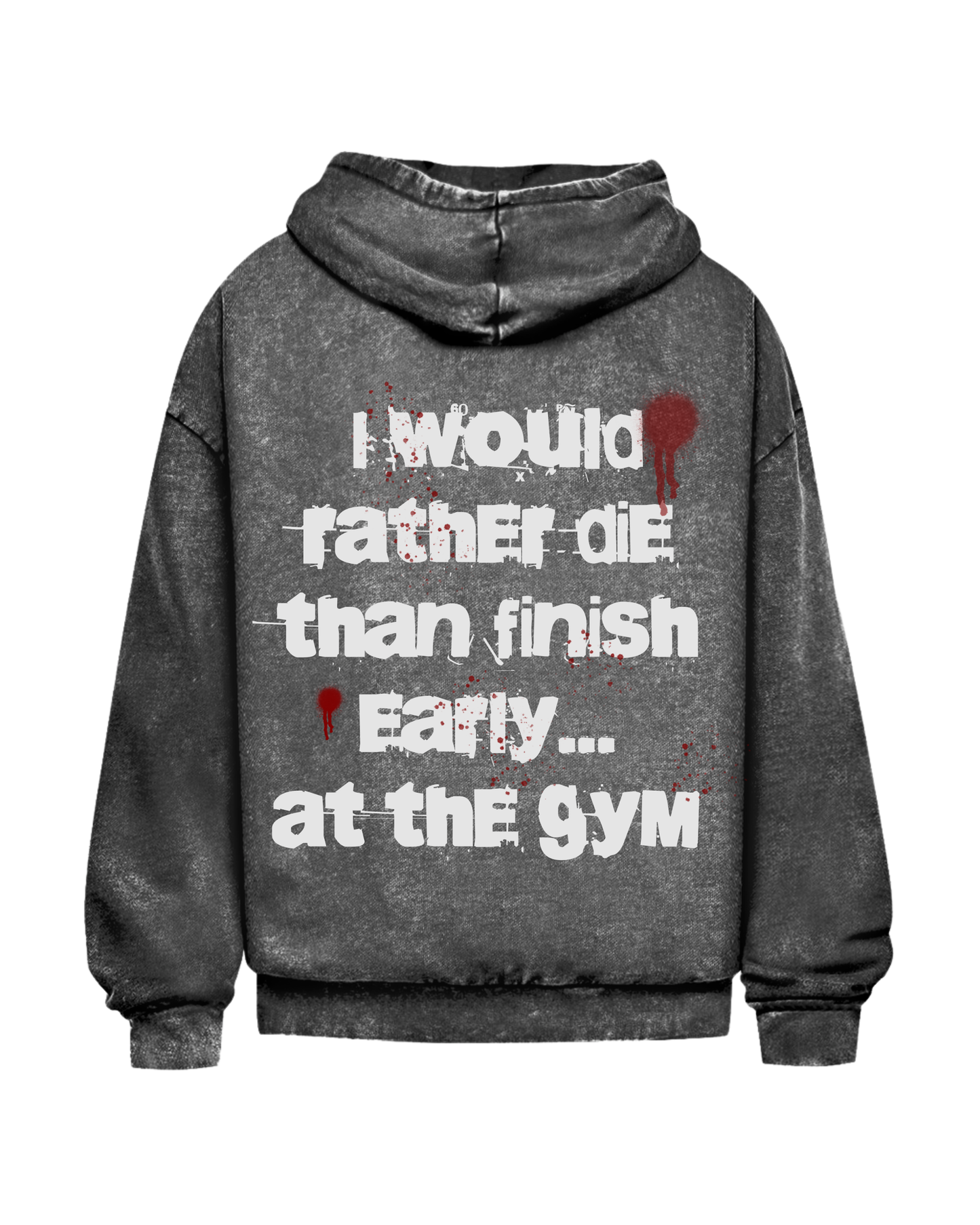 Rather Die | Oversized washed hoodie