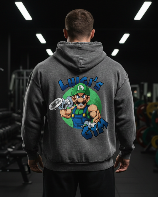 Luigi's Gym | Oversized washed hoodie