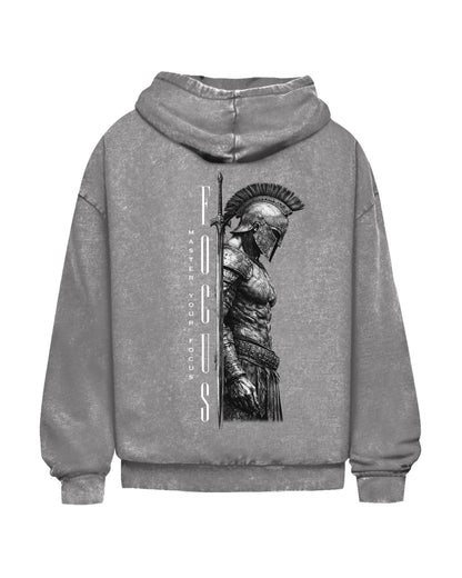 Focus of a Warrior | Oversized Washed Hoodie