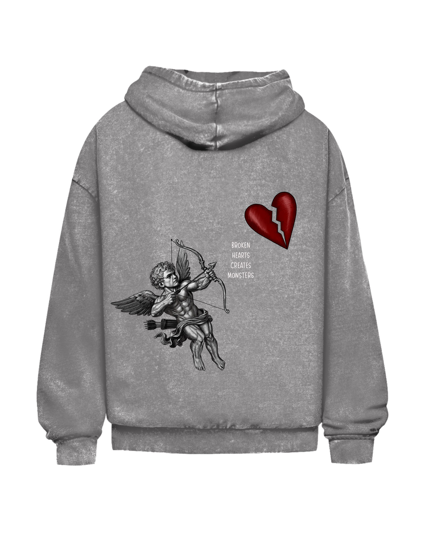 Broken Hearts | Oversized washed hoodie