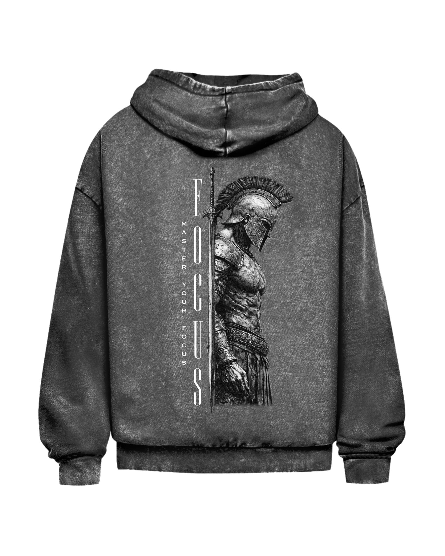 Focus of a Warrior | Oversized Washed Hoodie