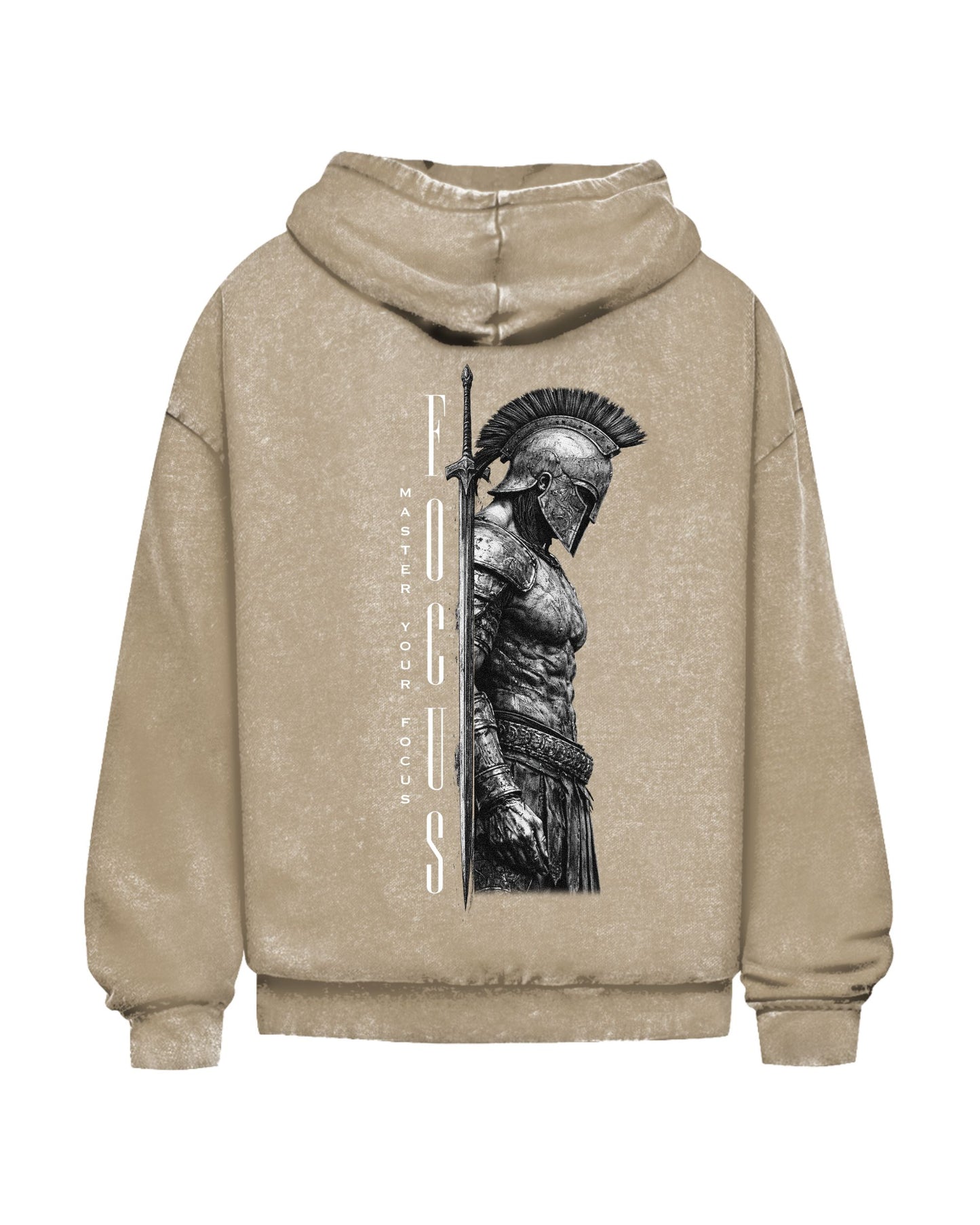Focus of a Warrior | Oversized Washed Hoodie