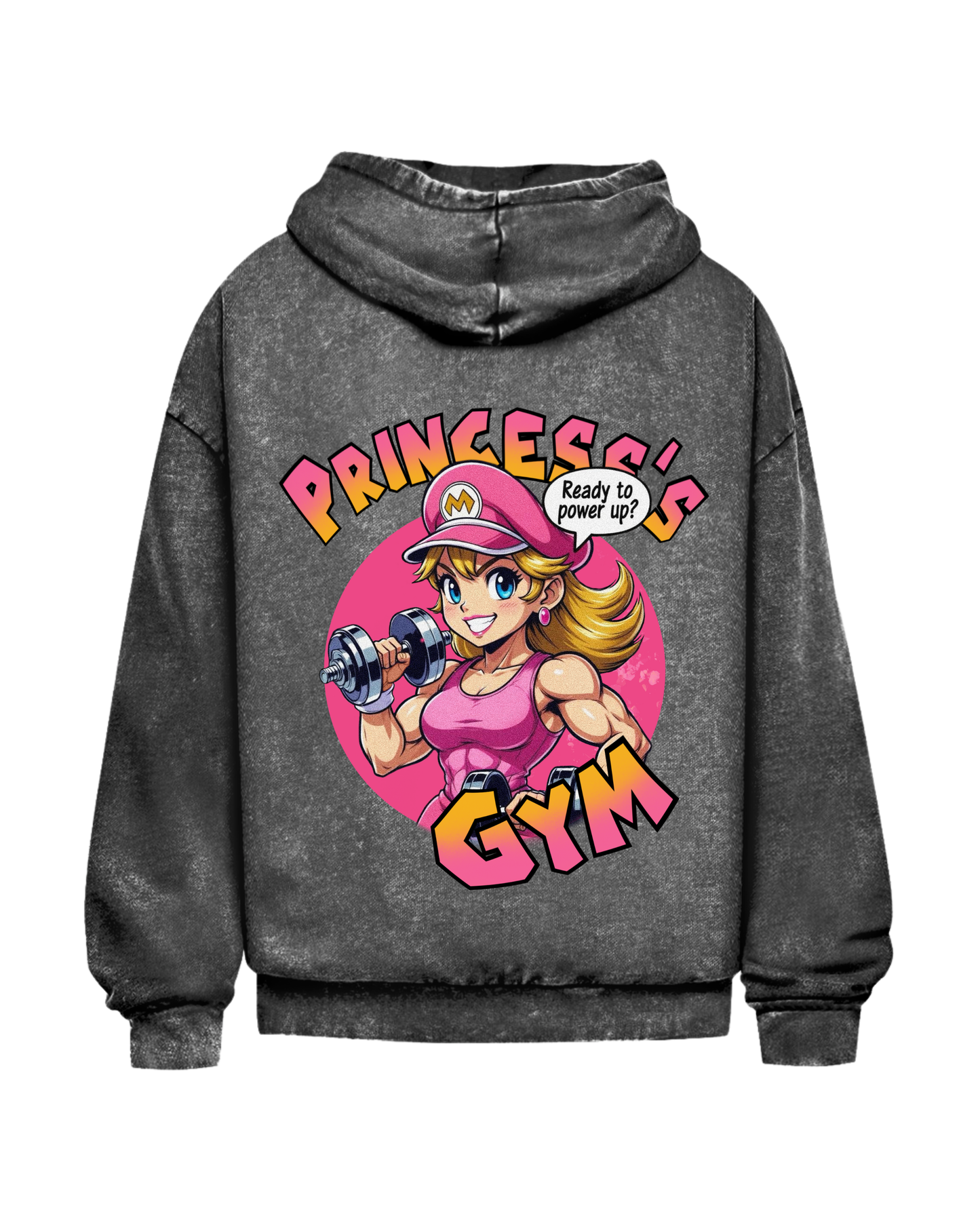Princess's Gym | Oversized washed hoodie
