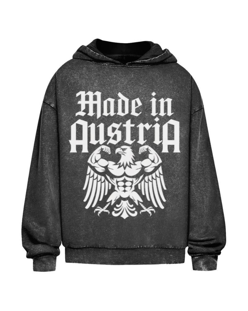 Made in Austria | Oversized washed hoodie