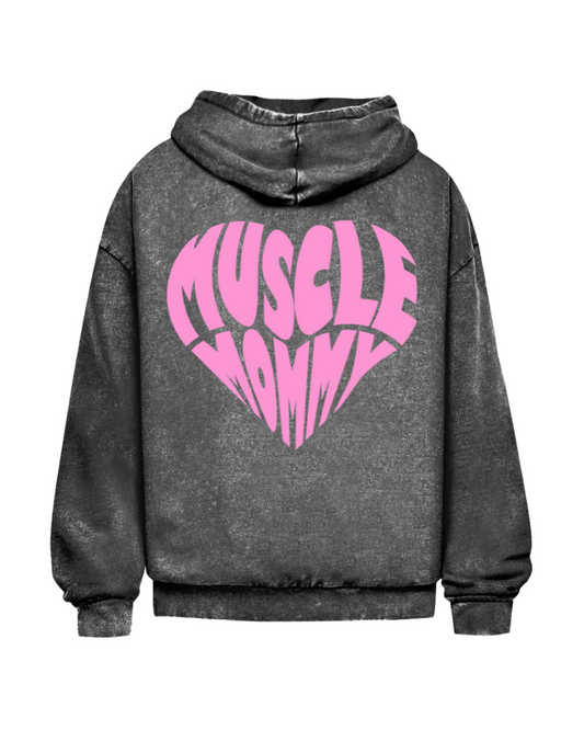 Muscle Mommy | Oversized washed hoodie