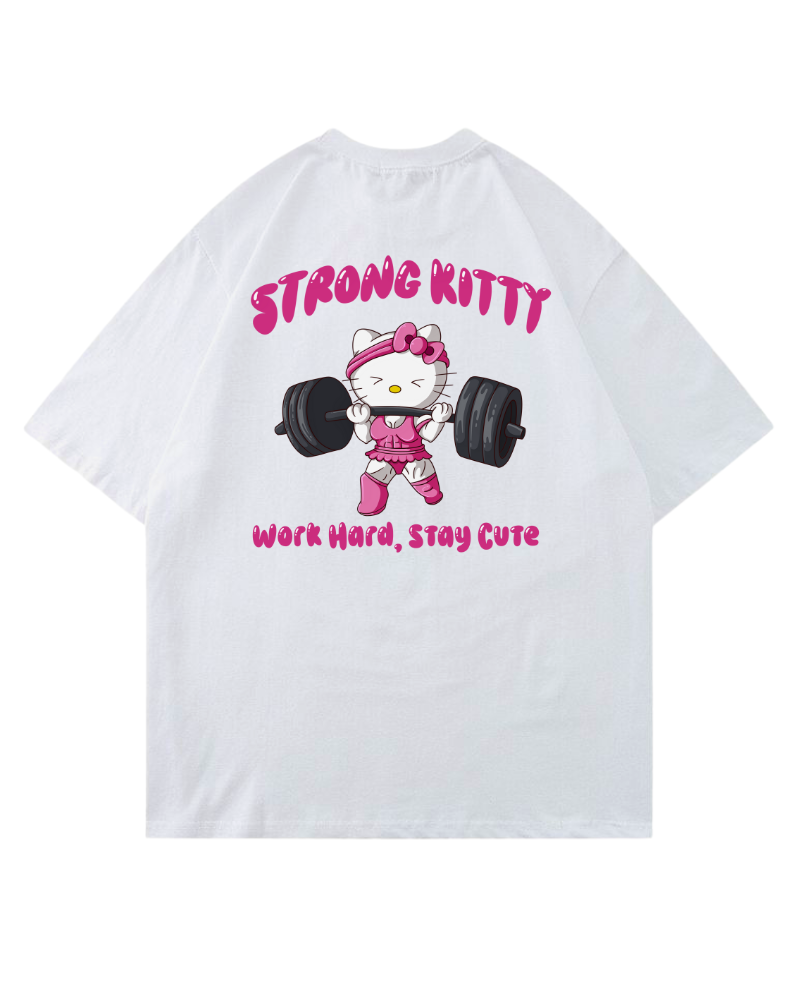 Strong Kitty | Oversized shirt