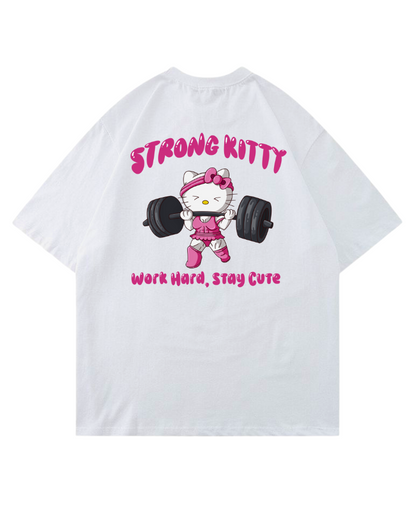 Strong Kitty | Oversized shirt