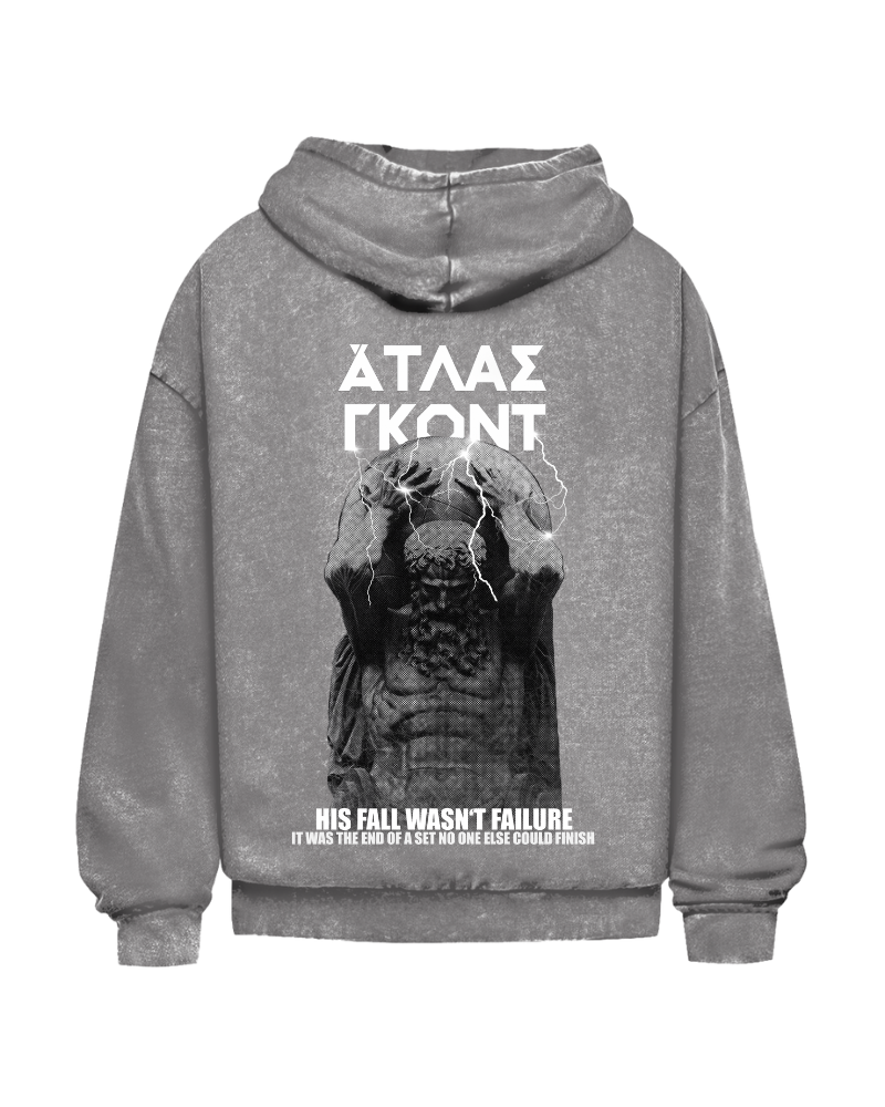 Atlas God | Oversized washed hoodie