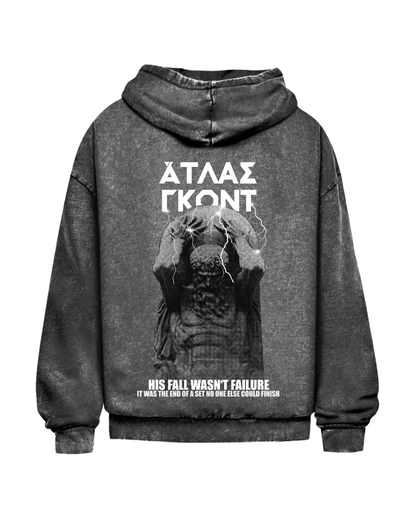 Atlas God | Oversized washed hoodie