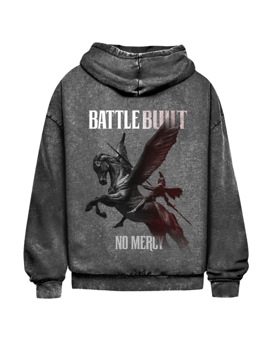 Battle Built | Oversized washed hoodie
