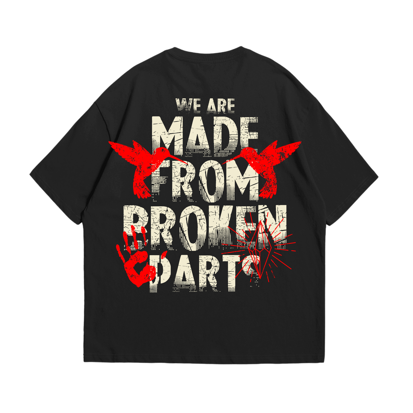 Broken Parts | Oversized Shirt - T-Shirt von MarketPrint | bulkozen | SKU: PZF6TJIF