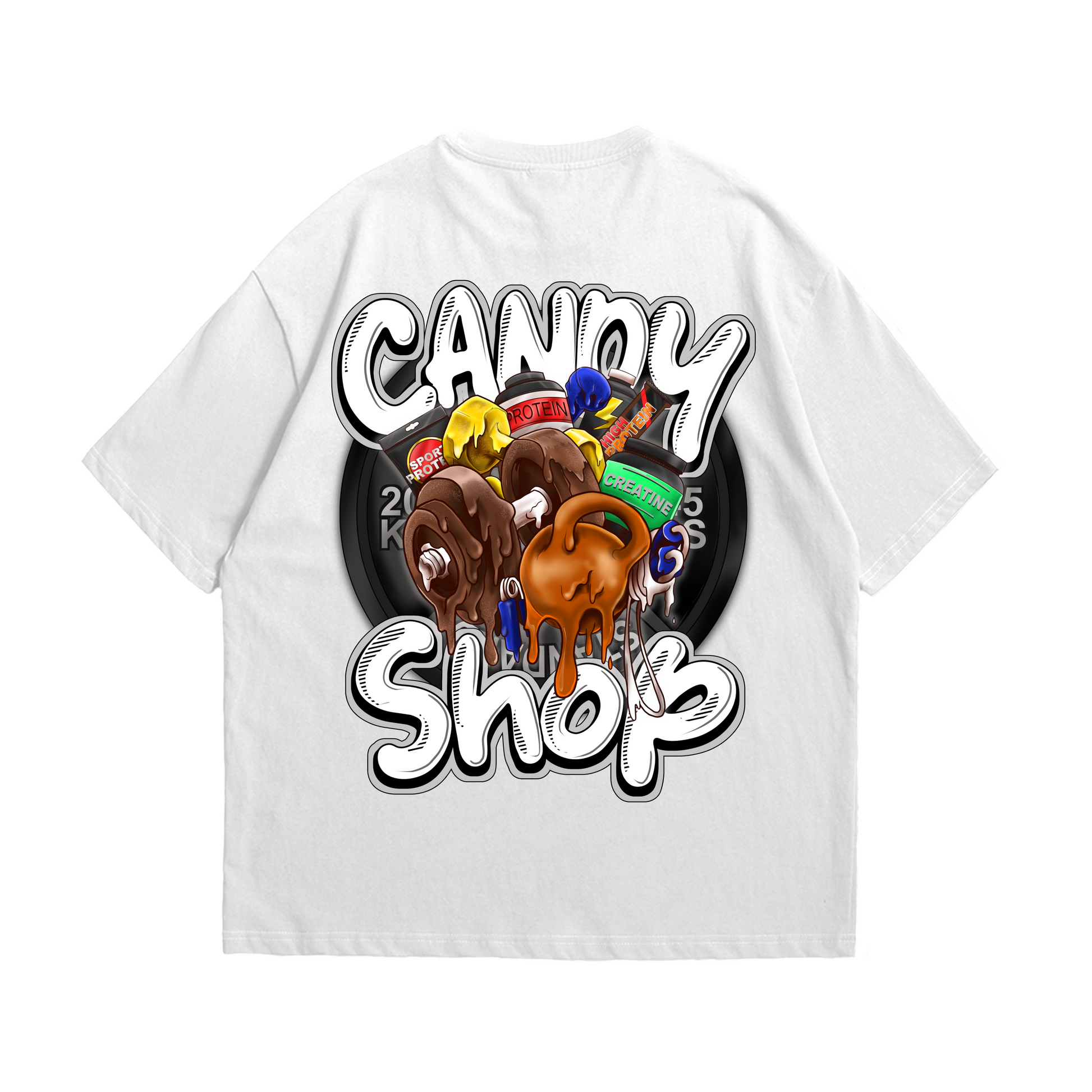 Candy Shop | Oversized Shirt - T-Shirt von MarketPrint | bulkozen | SKU: KH8MBV0D