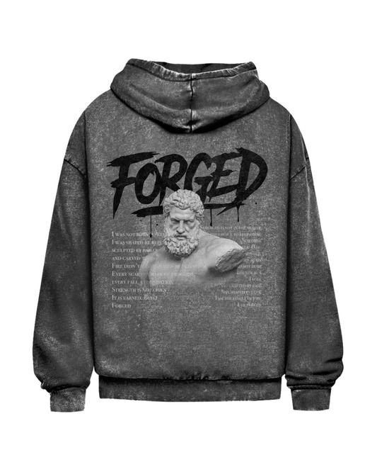 Forged | Oversized washed hoodie