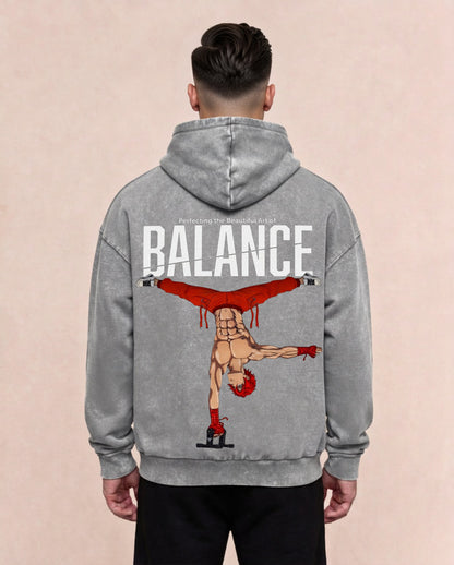 Balance | Oversized Washed Hoodie