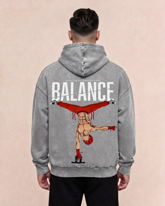 Balance | Oversized Washed Hoodie