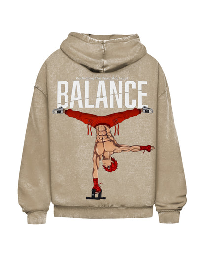 Balance | Oversized Washed Hoodie