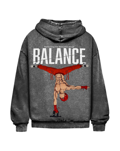Balance | Oversized Washed Hoodie