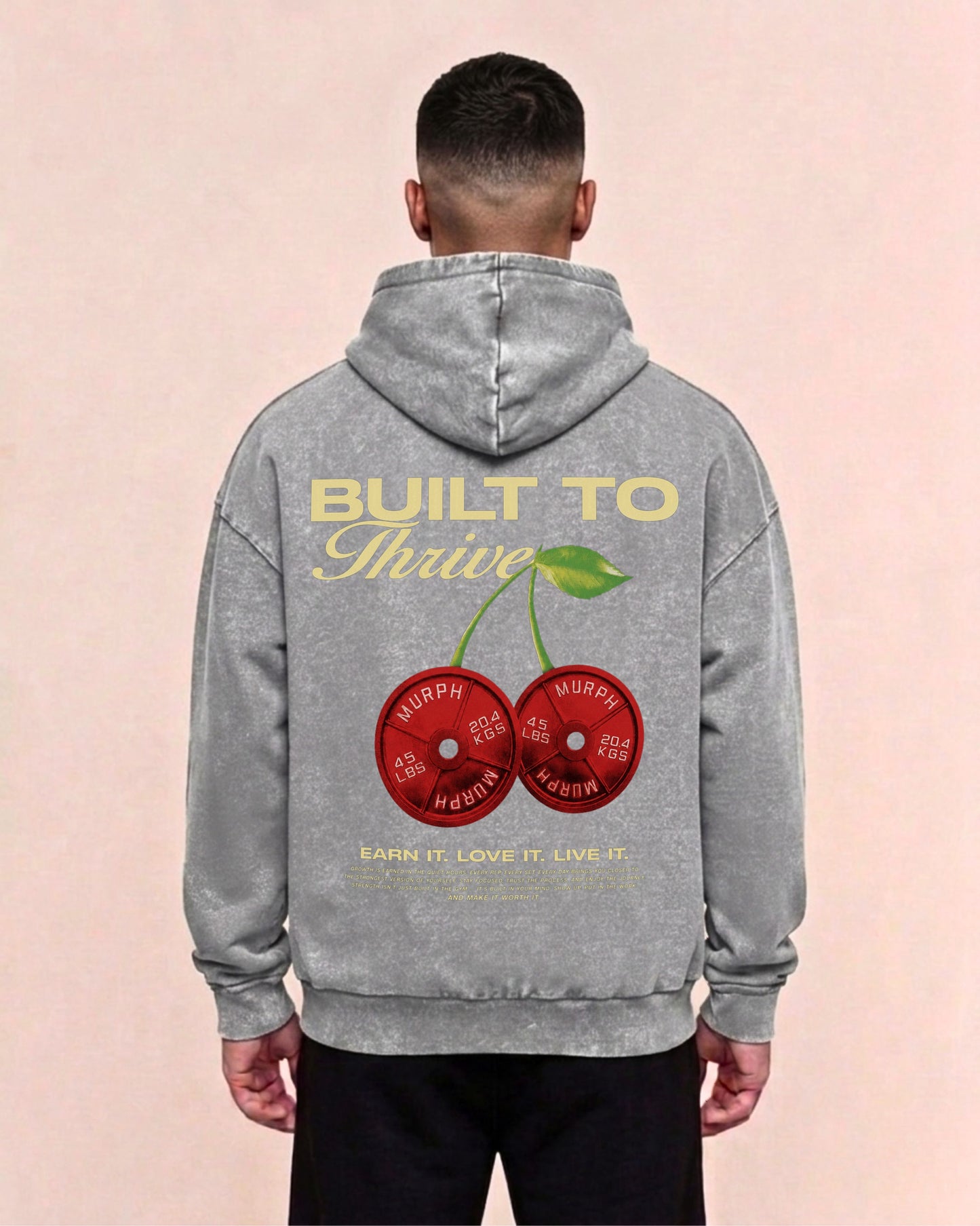 Cherry | Oversized Washed Hoodie