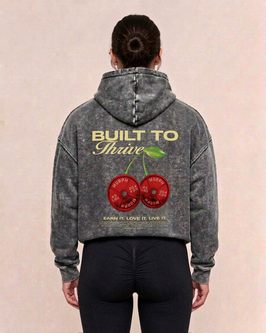 Cherry | Oversized Washed Hoodie