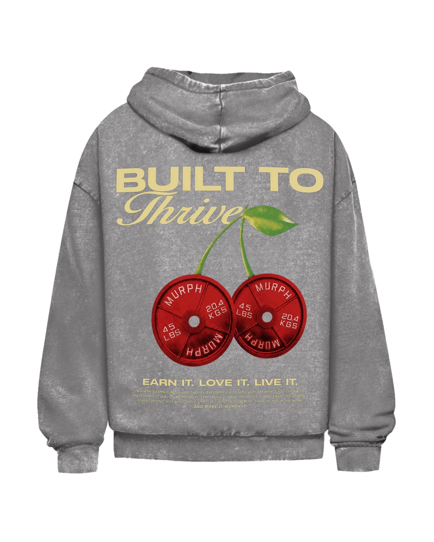 Cherry | Oversized Washed Hoodie