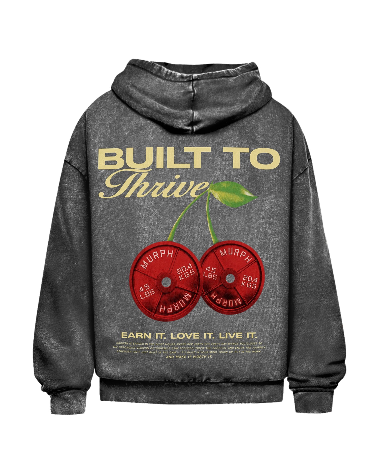 Cherry | Oversized Washed Hoodie