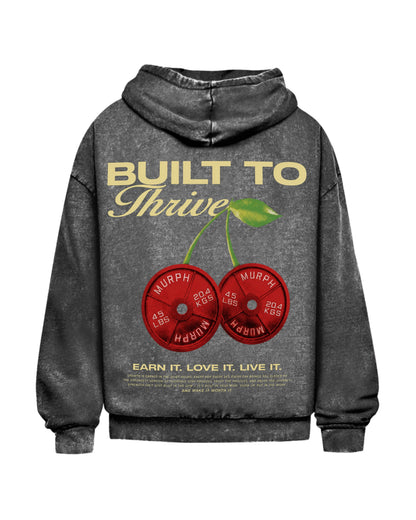 Cherry | Oversized Washed Hoodie