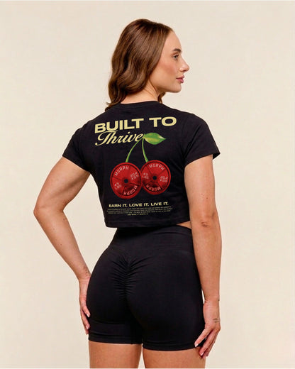 Cherry | Oversized Crop Top