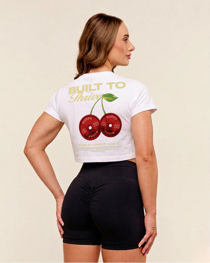 Cherry | Oversized Crop Top