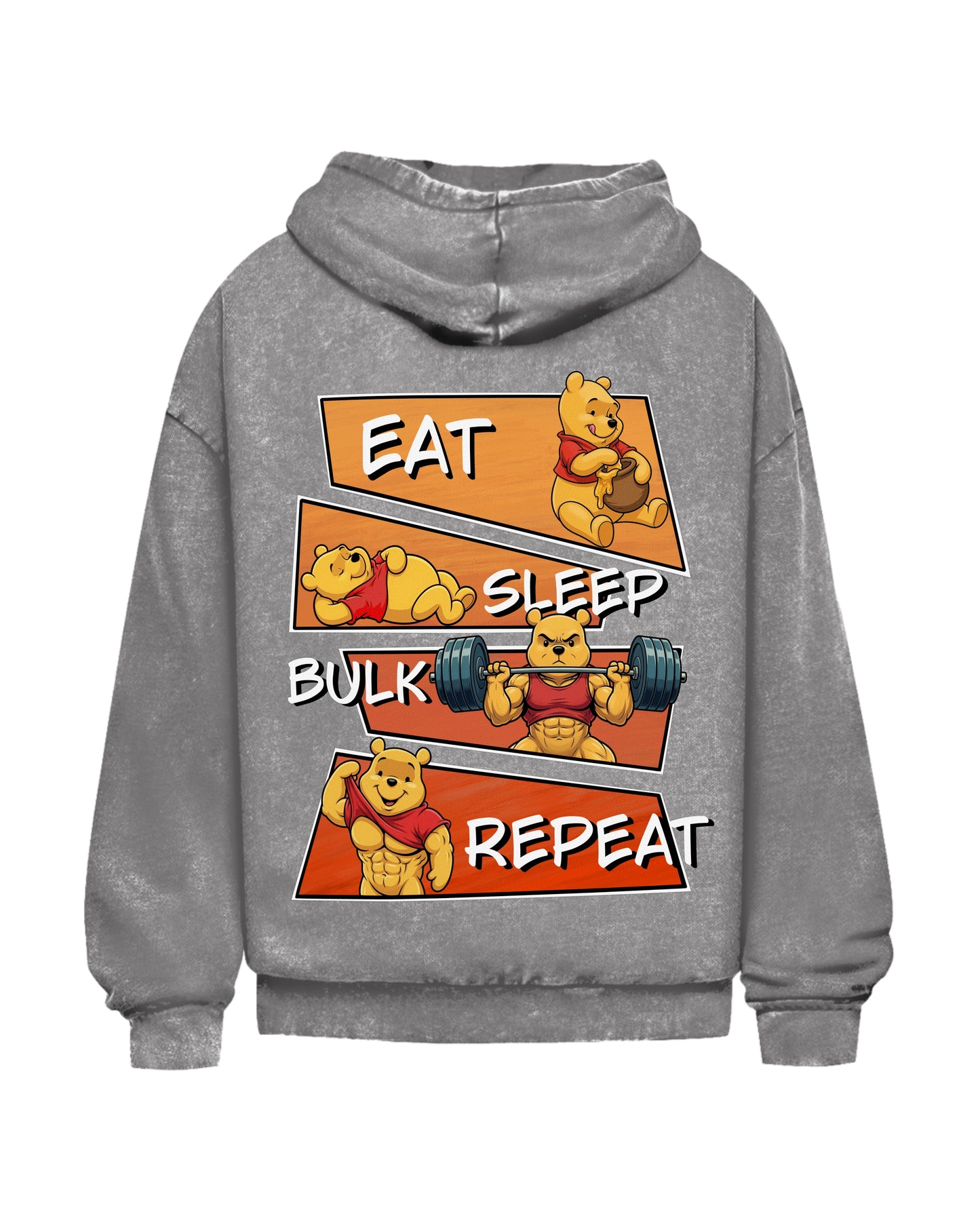 Eat Sleep Bulk Repeat | Oversized Washed Hoodie