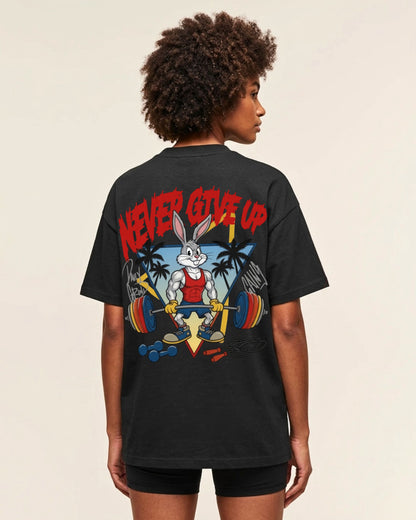 Never Give Up | Oversized Shirt