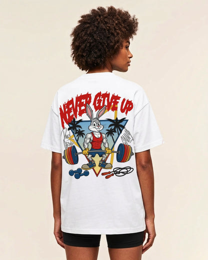 Never Give Up | Oversized Shirt