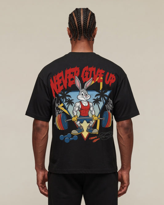 Never Give Up | Oversized Shirt