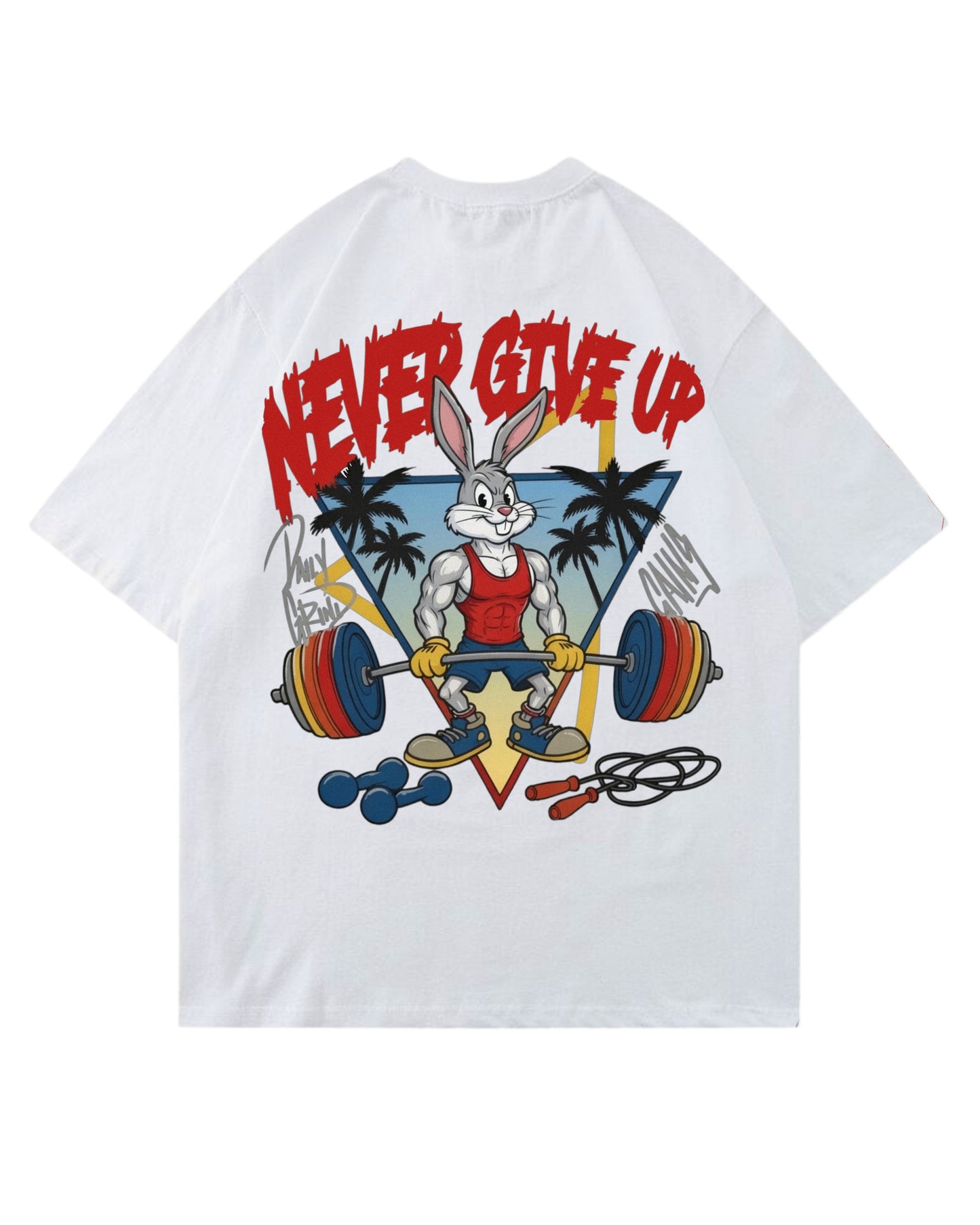 Never Give Up | Oversized Shirt