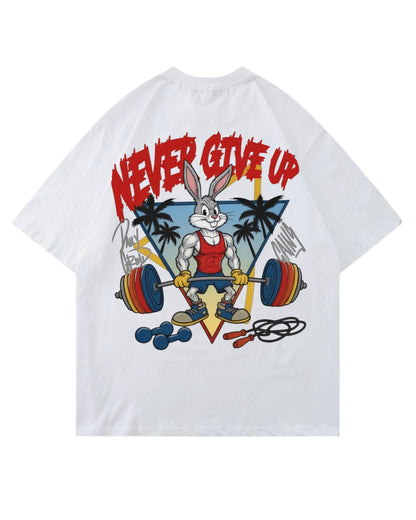 Never Give Up | Oversized Shirt