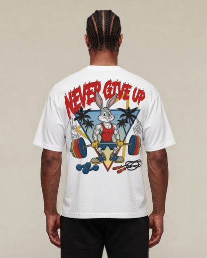 Never Give Up | Oversized Shirt