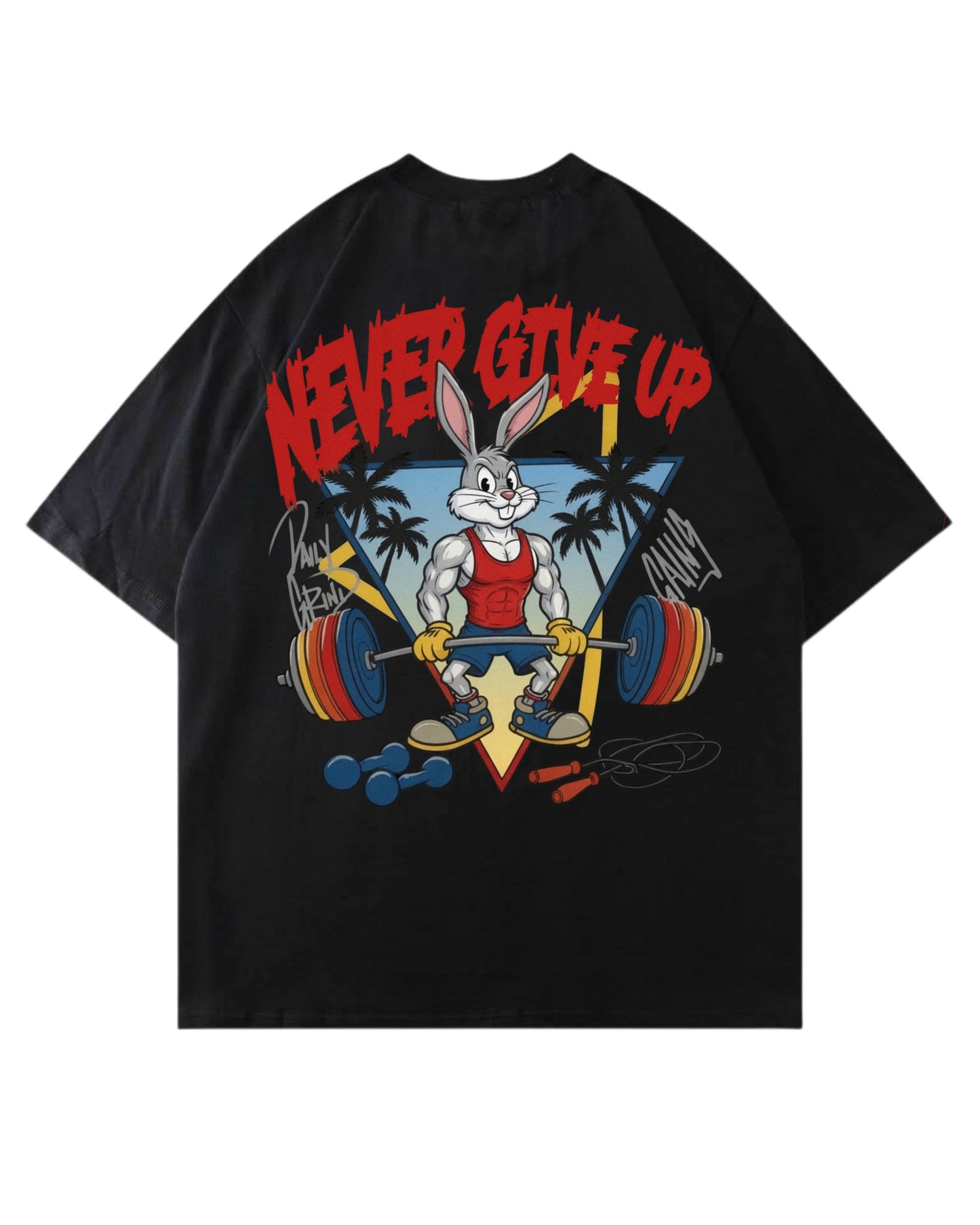 Never Give Up | Oversized Shirt