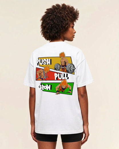 Push Pull Grow | Oversized Shirt