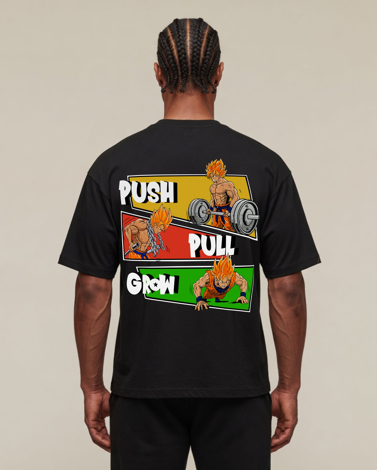 Push Pull Grow | Oversized Shirt