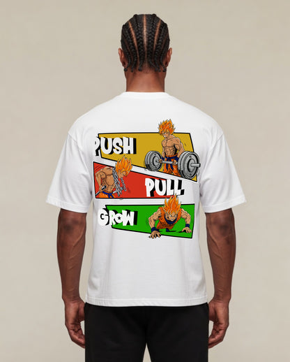 Push Pull Grow | Oversized Shirt