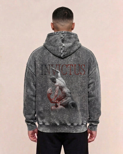 Invictus | Oversized washed hoodie