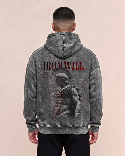 Iron Will | Oversized washed hoodie