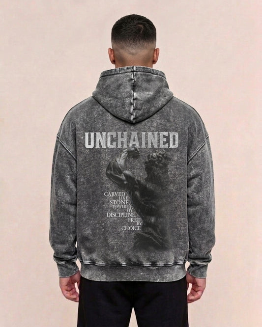 Unchained | Oversized washed hoodie