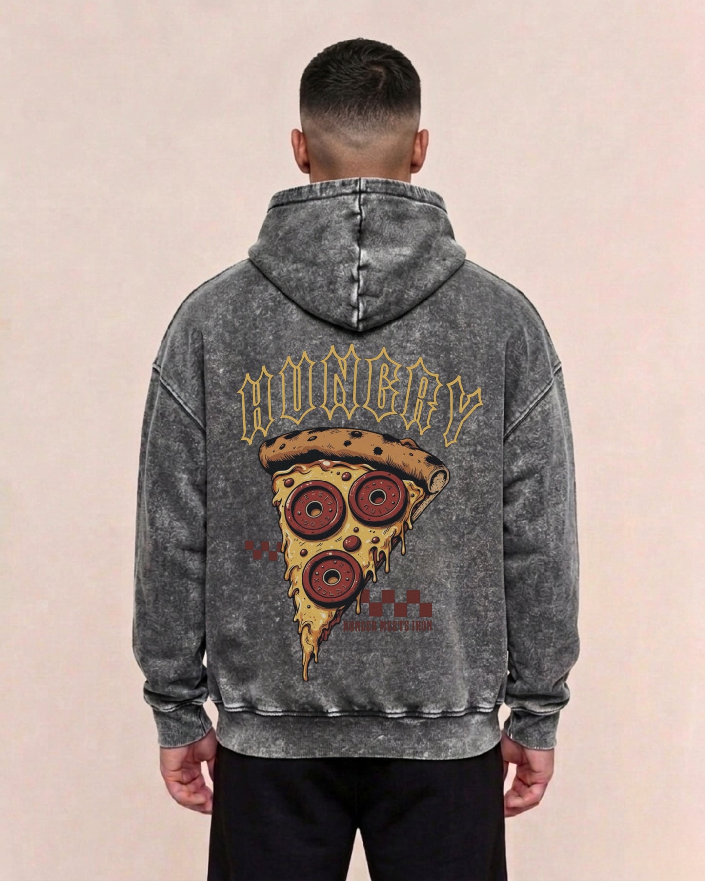 Hungry | Oversized washed hoodie