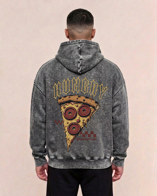 Hungry | Oversized washed hoodie