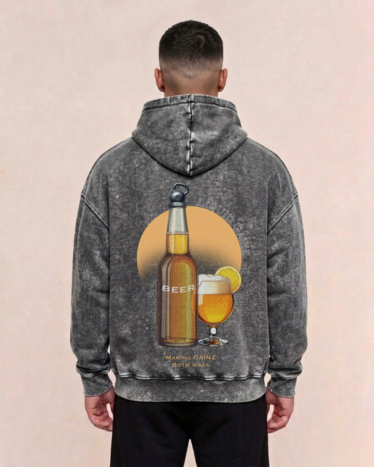 Beer | Oversized Washed Hoodie